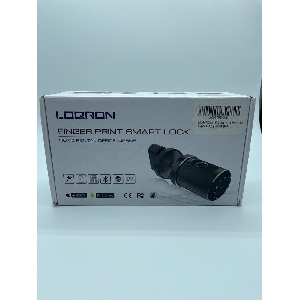 LOQRON Smart Door Knob, Keyless Entry Biometric Door Knobs, 5-in-1 Electric Digi